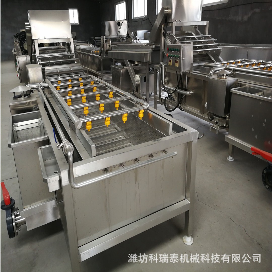 小香葱气泡清洗机 韭菜去农残专用清洗机 芹菜清洗流水线图3