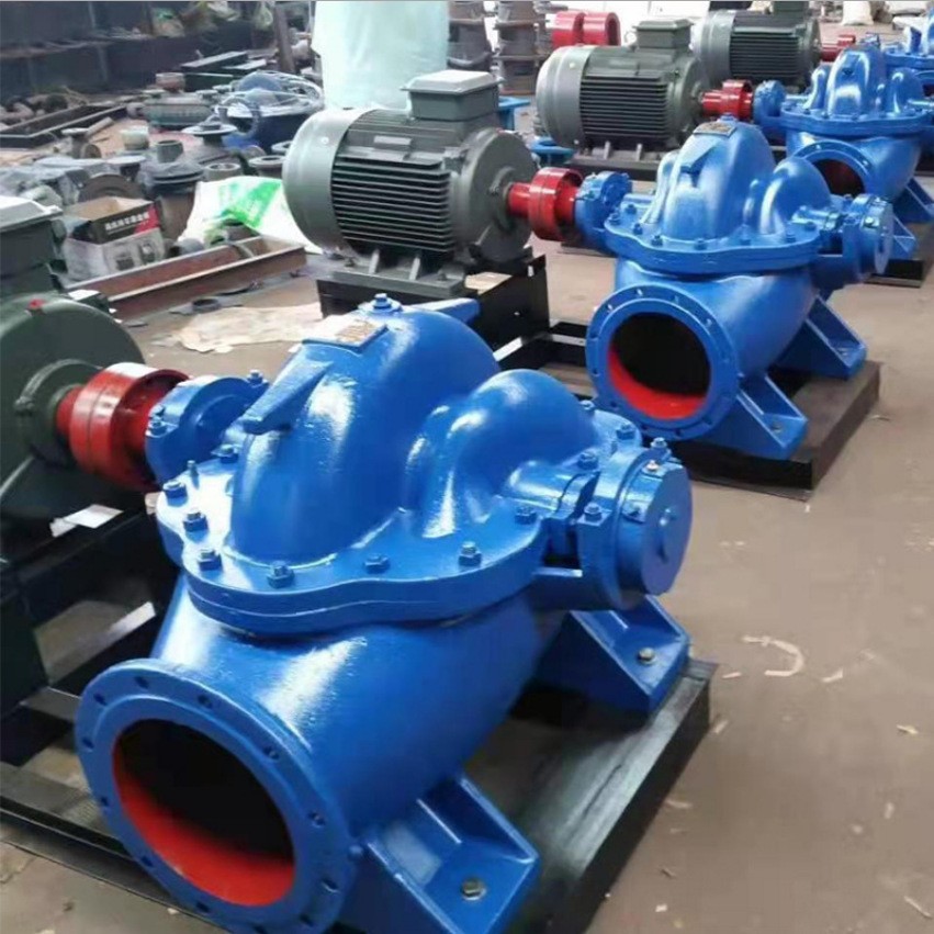 S/SH型双吸离心泵大流量农田灌溉泵泄洪排涝水泵不阻塞中开双吸泵图2