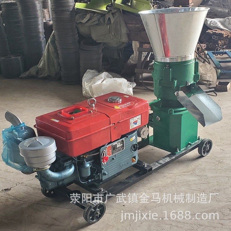 柴油机款饲料颗粒机 鸡鸭鱼猪饲料制粒机小型家用机械造粒机图2