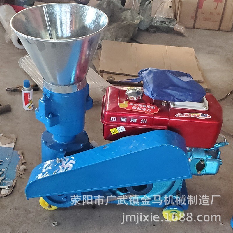 柴油机款饲料颗粒机 鸡鸭鱼猪饲料制粒机小型家用机械造粒机图4