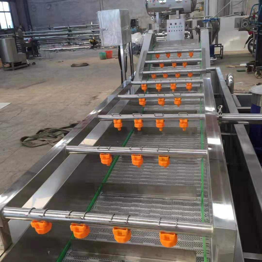 商用荔枝小葱清洗风干成套设备 根茎类蔬菜清洗机 蓝莓木耳清洗机图4