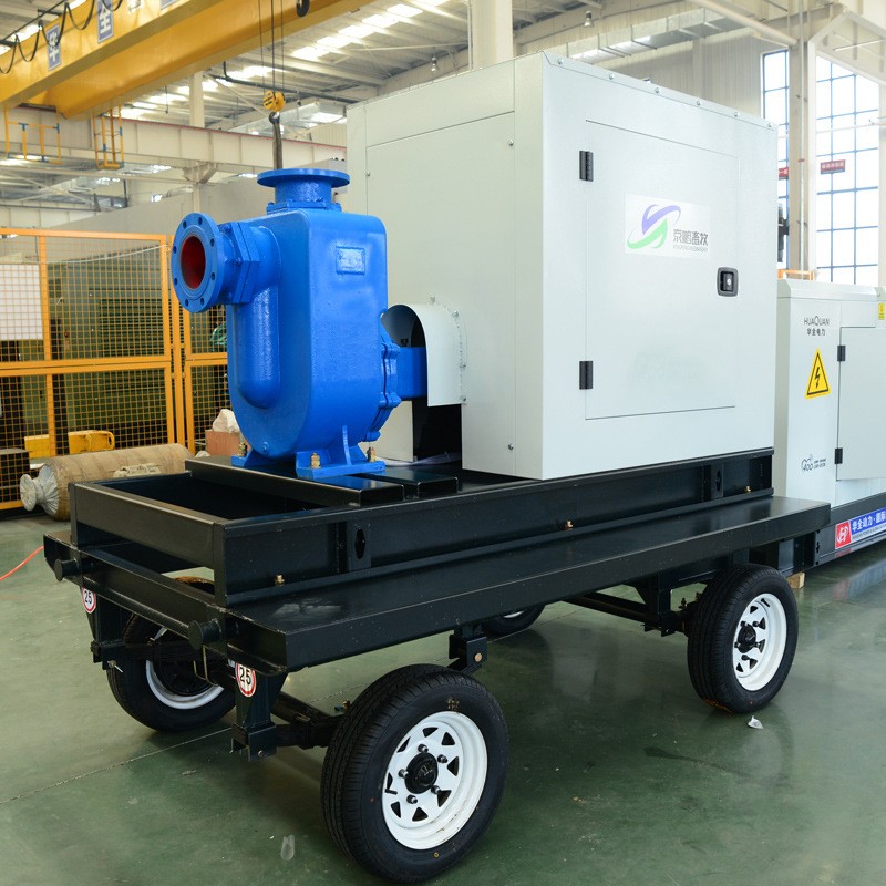 华全移动式静音柴油机抽水泵50千瓦含油箱 柴油机水泵农用灌溉图2