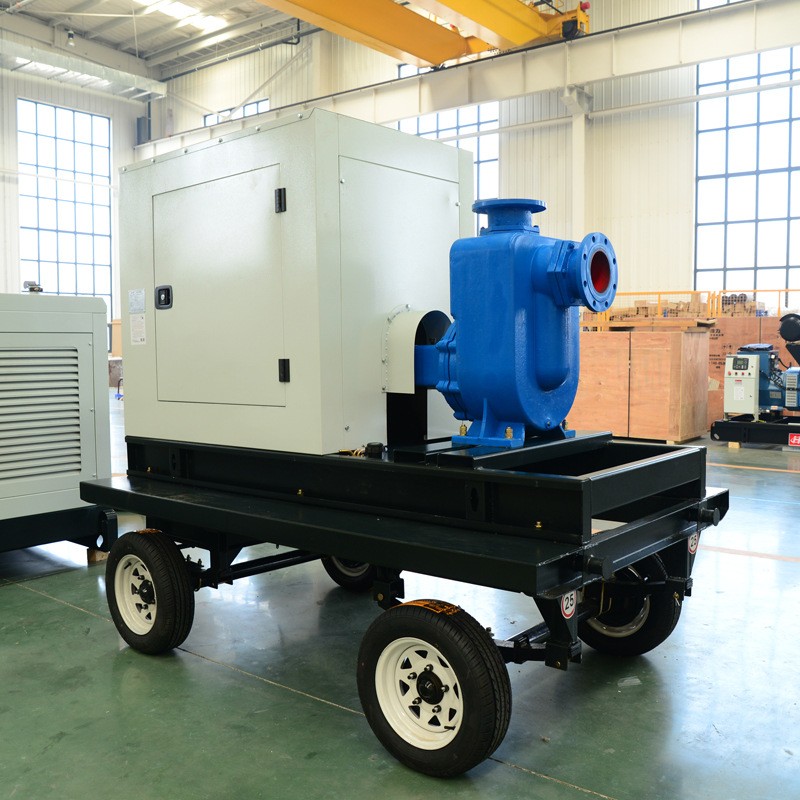 华全移动式静音柴油机抽水泵50千瓦含油箱 柴油机水泵农用灌溉图3