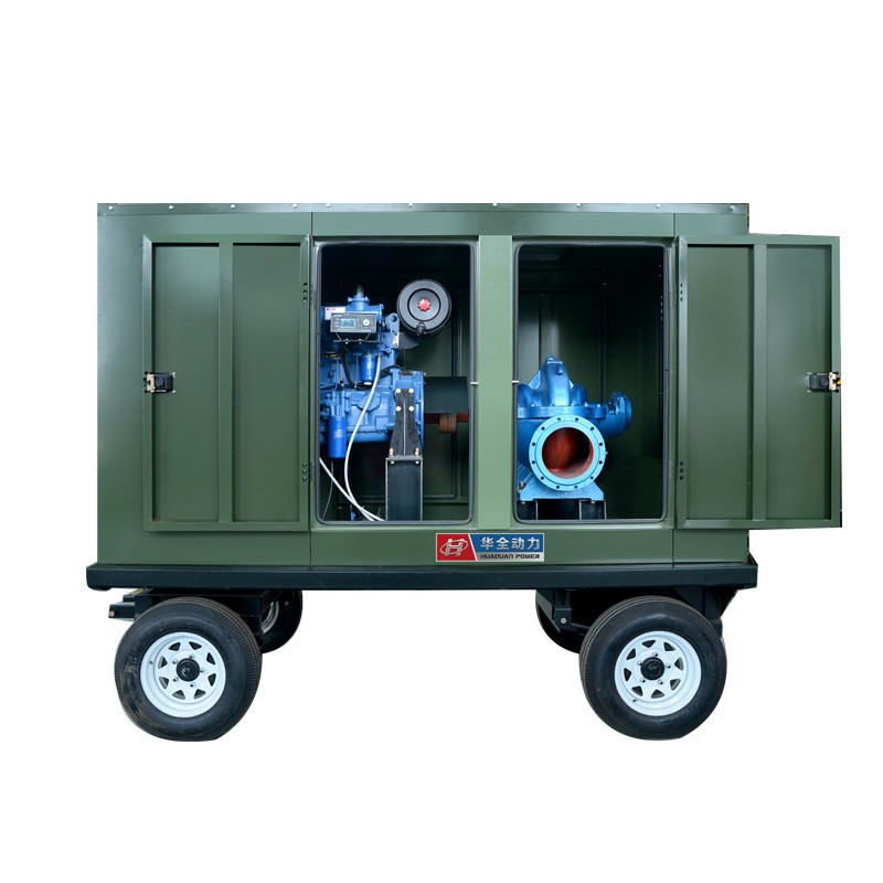 潍坊75kw移动式离心泵抽水机抽沙机75千瓦抗洪柴油机水泵图5
