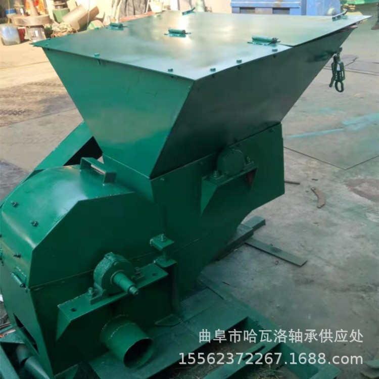 电动多功能养殖饲料粉碎机 精细无尘沙克龙粉碎机自动进料碎草机