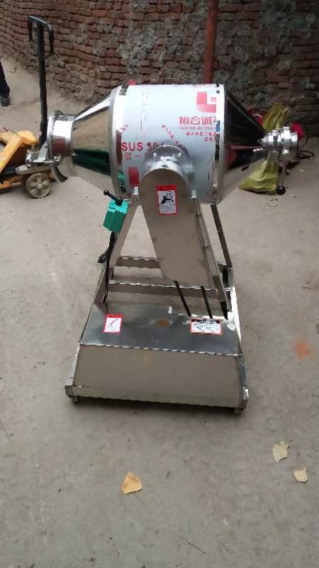 小型商用干粉饲料搅拌机不锈钢腰鼓式颗粒粉末调料混合混料拌料机图5