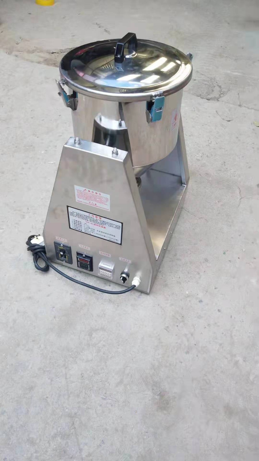 小型商用干粉饲料搅拌机不锈钢腰鼓式颗粒粉末调料混合混料拌料机