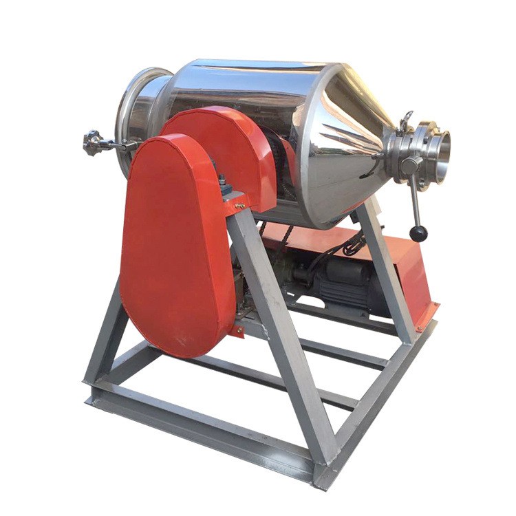 干粉拌料机小型粉末搅拌罐混合机商用腰鼓式家用不锈钢饲料搅拌机图5