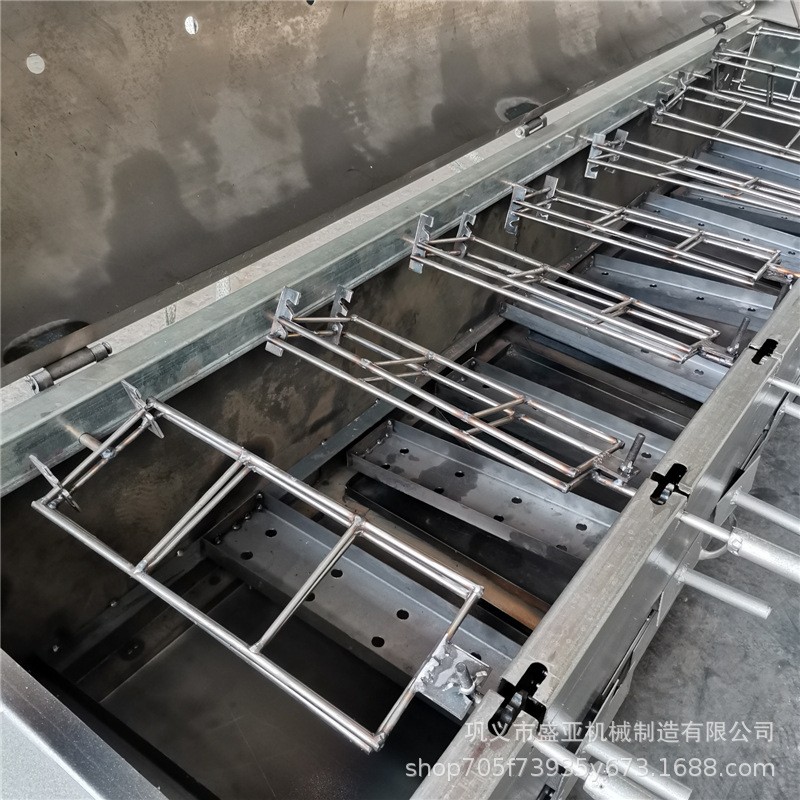 厂家供应全自动烤兔机 木炭烧烤电动旋转烤兔机器价格 手撕烤兔机图2