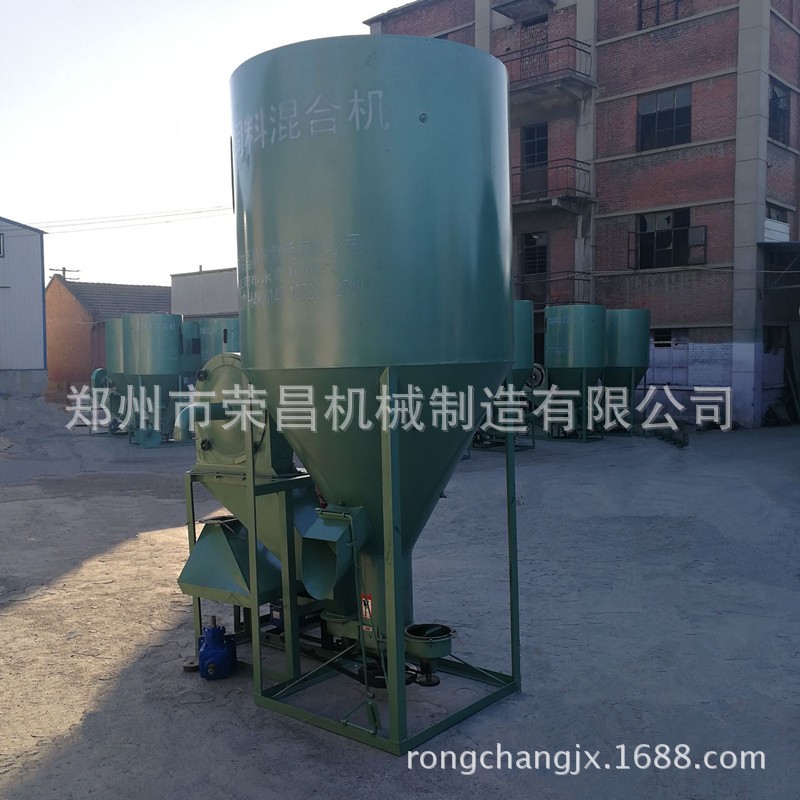 柴油机带动鸡饲料粉碎搅拌一体机 猪饲料粉碎搅拌机图3