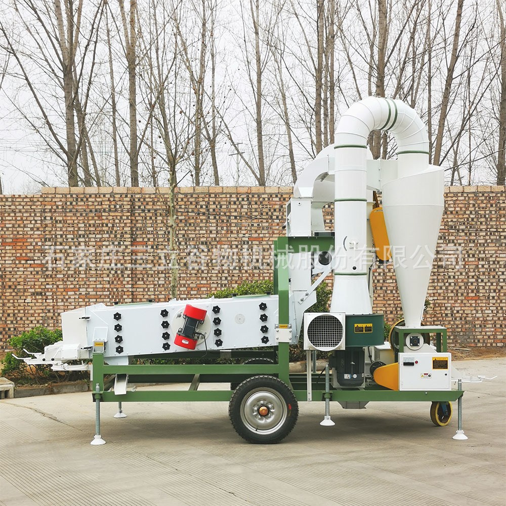 批发新款中型粮食小米清选机芝麻杂粮筛选分级机四层筛分机图4