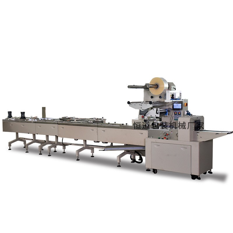 面包理料线枕式包装机 袋装饼干装盒装箱包装机 食品自动包装整线图5