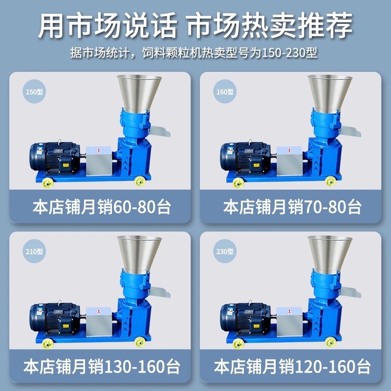 饲料颗粒机家用小型饲料造粒机玉米秸秆制粒机鸡鸭牛羊兔颗 粒机图4