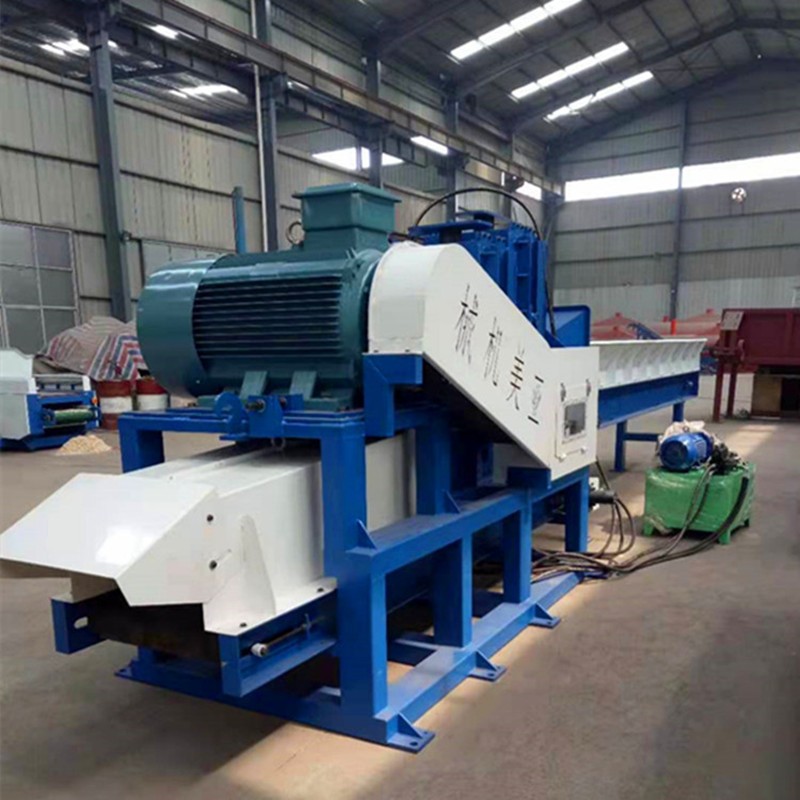 亚美4500型干湿两用木块木段板皮树枝硬杂木液压木材粉碎机图3