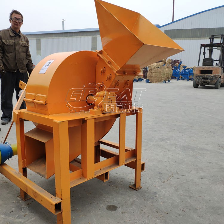 拖拉机带木削机 拖拉机后驱传动木材粉碎机图2