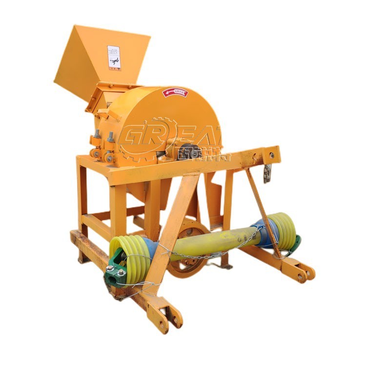 拖拉机带木削机 拖拉机后驱传动木材粉碎机图4