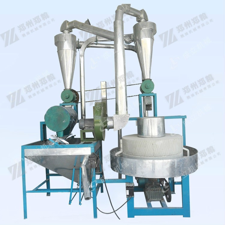 临沂石磨面粉机麦饭石 二手自动石磨面粉加工机04图5