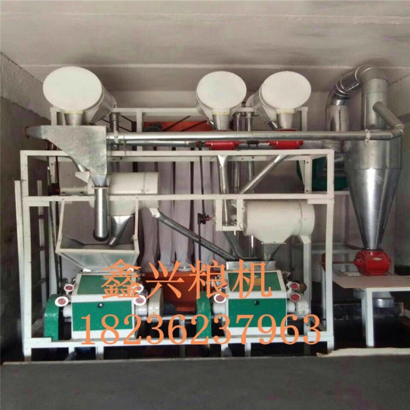 厂家供应优质小麦面粉机组四台全自动粮食面粉机械