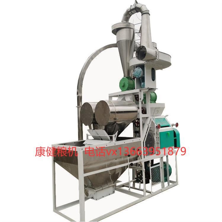 预置管道不锈钢同步带面粉机厂五谷杂粮小麦玉米磨粉机双园罗单机图2