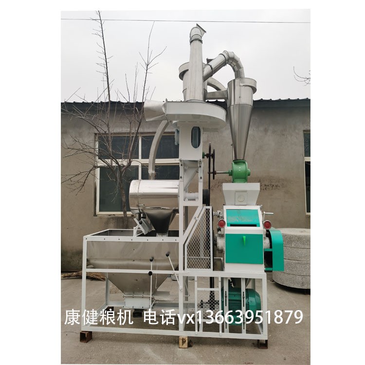 预置管道不锈钢同步带面粉机厂五谷杂粮小麦玉米磨粉机双园罗单机图5