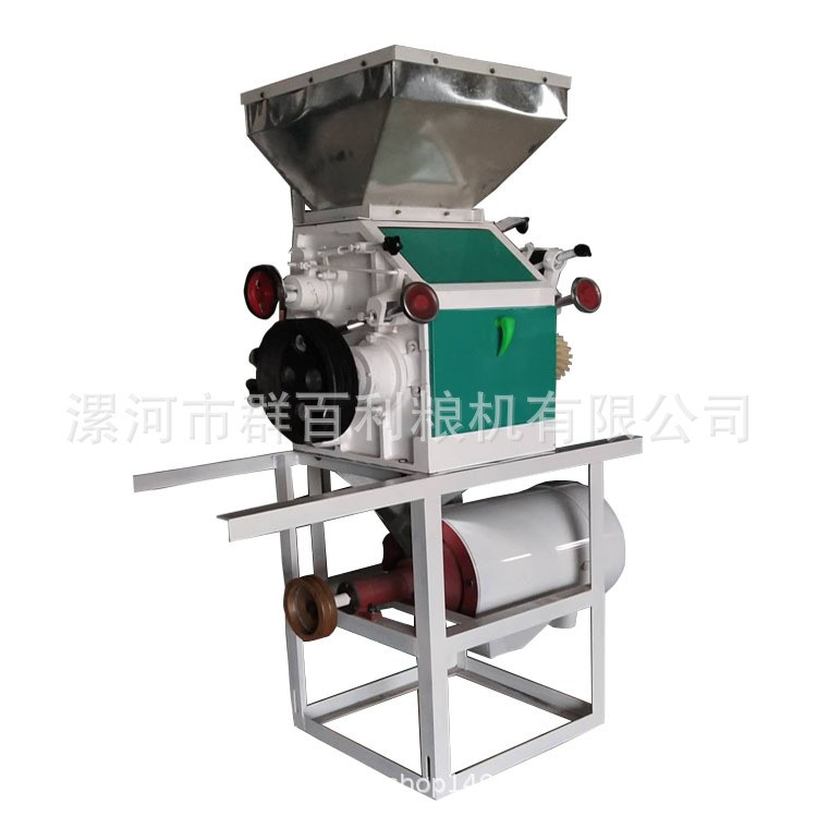 半自动6F2235型小麦杂粮磨面机酒厂破碎磨粉机小型人工上料面粉机图5