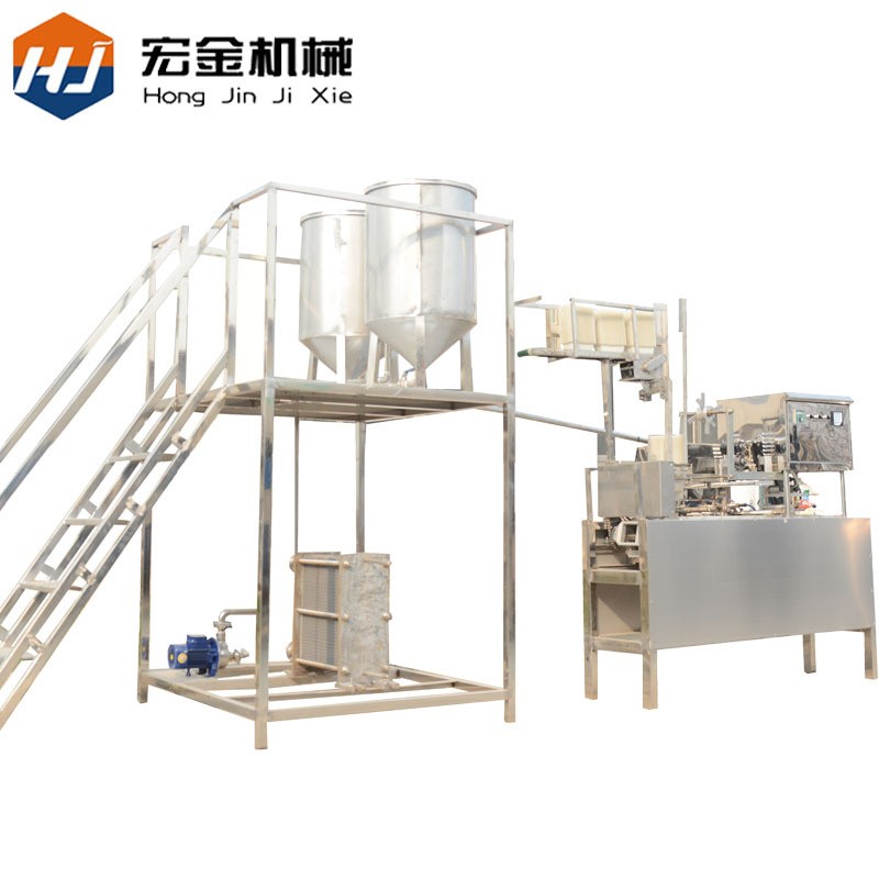 内脂豆腐生产线现货全套自动内脂豆腐灌装机封口机盒装内脂豆腐机图5