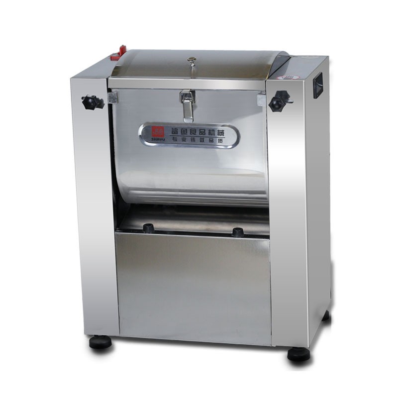 鲨鱼厂家直供全不锈钢小型家用商用5 15 25公斤和面机面粉搅拌机图5