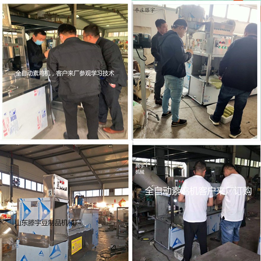 黑龙江佳木斯全自动素鸡机 不锈钢素鸡卷机厂家直销图5