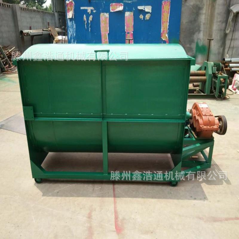 不锈钢粮食饲料搅拌机卧式牛马羊饲料拌料机卧式化工原料混合机图5