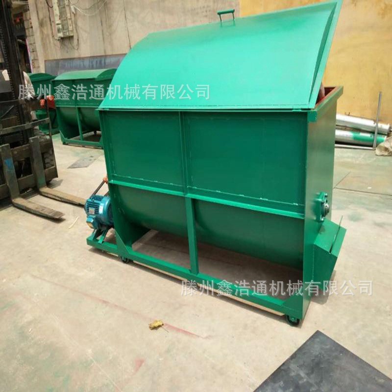 草料拌料机卧式颗粒饲料搅拌机养殖场混料机牛羊饲料颗粒混合机图5