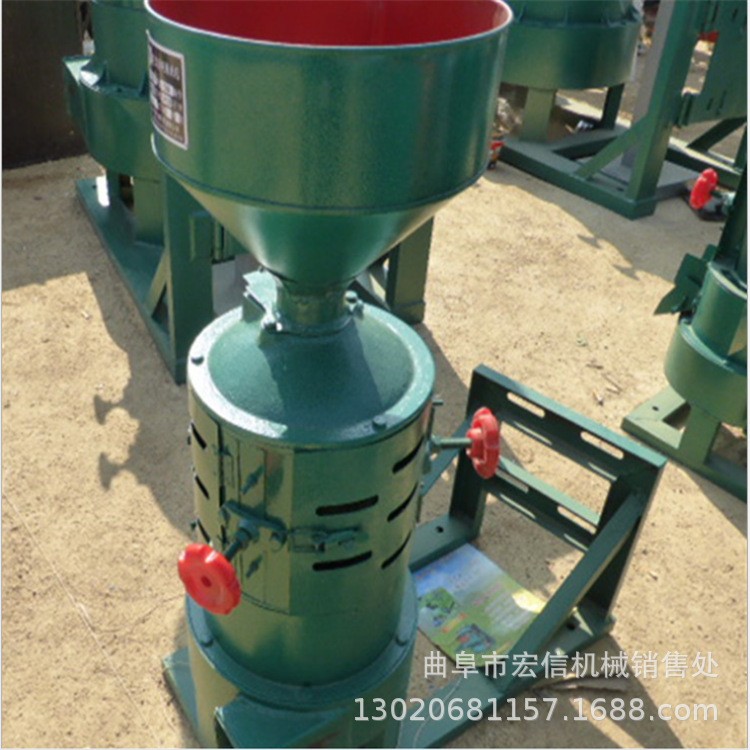 全新双风道水稻小麦碾米机 稻谷去皮打米机大中小型砂辊式 鲜米机