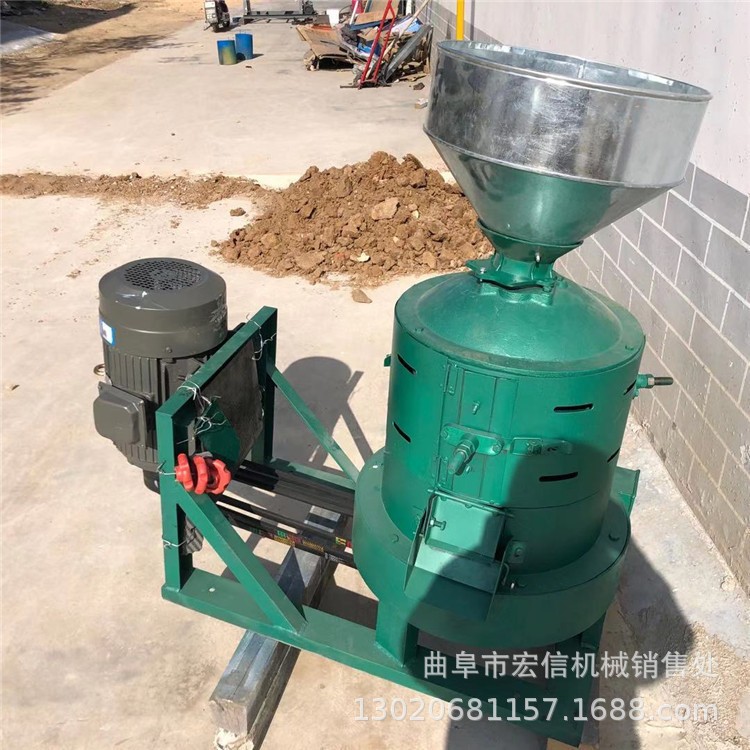 贵州大米稻谷脱壳碾米机 家用小型立式碾米机 电动荞麦鲜米机图3