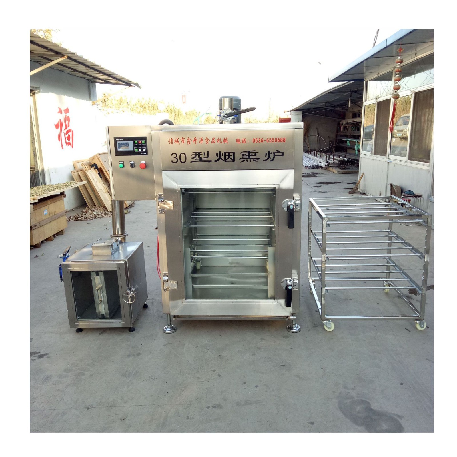腊肉烟熏炉 熏肉熏鱼 腊肉豆干风干上色一体机诸城烟熏炉生产厂家图5