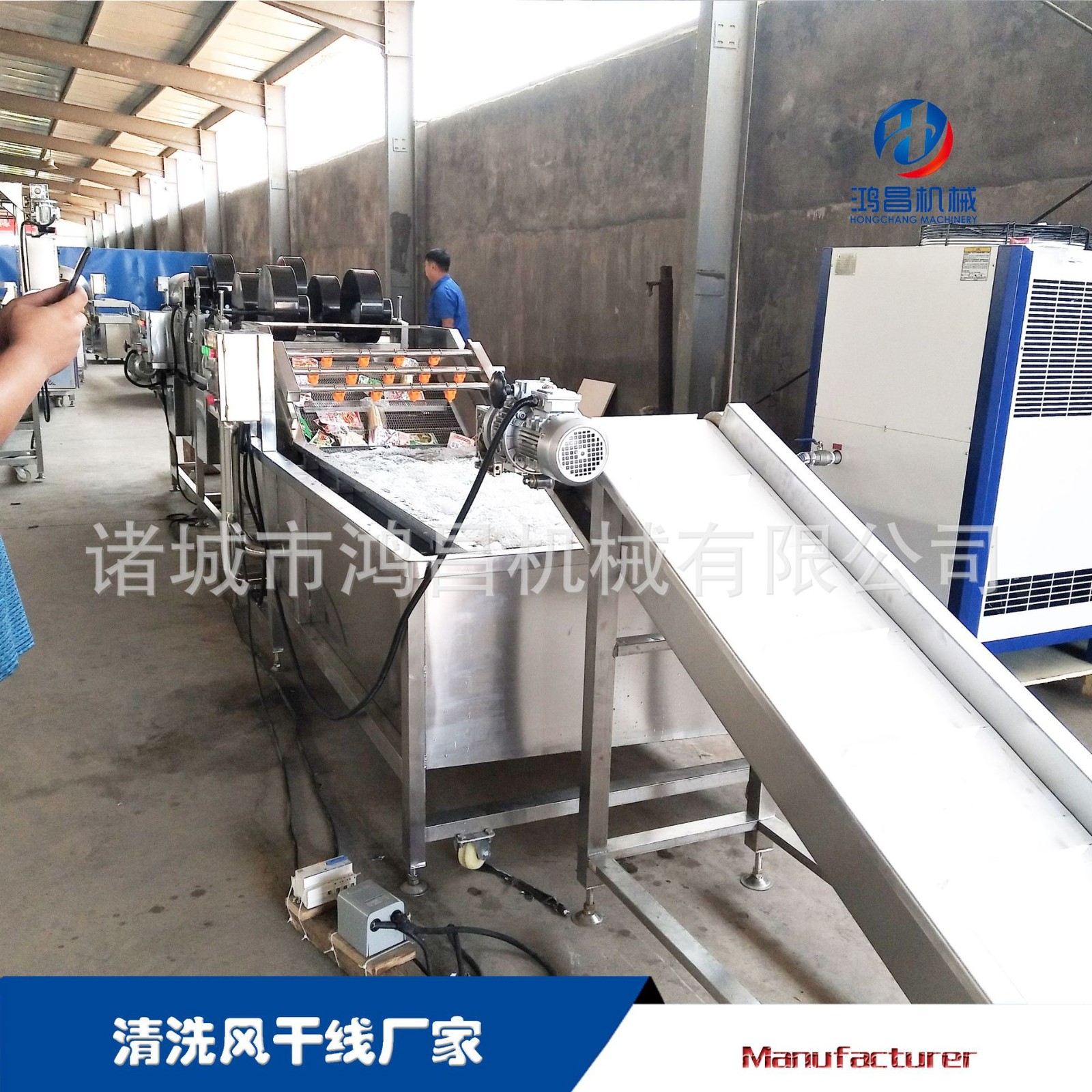 食堂不锈钢果蔬清洗机 蔬菜大枣气泡清洗机 多功能海带洗菜机图3