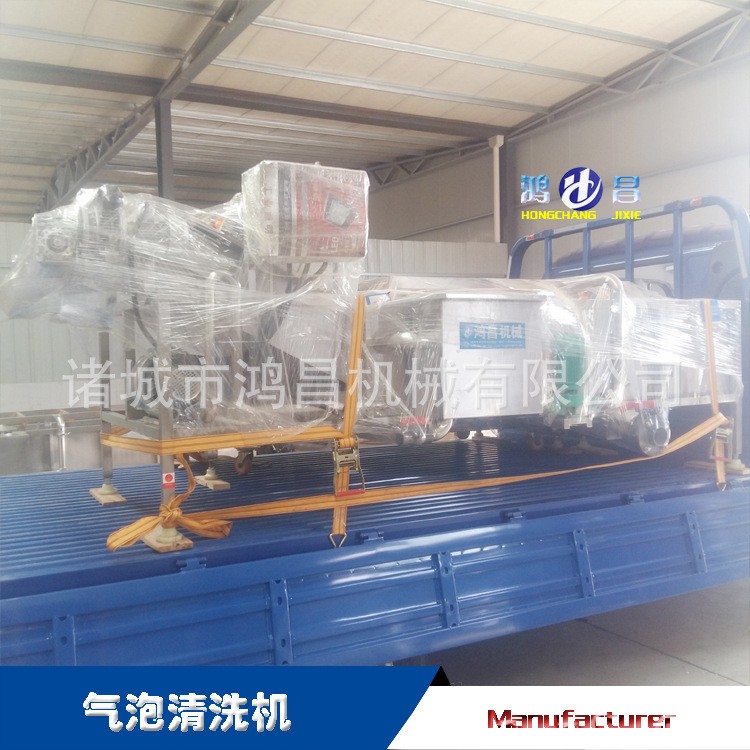 散装豆干熟食清洗风干流水线设备 果蔬气泡清洗机 油菜气泡清洗机图4
