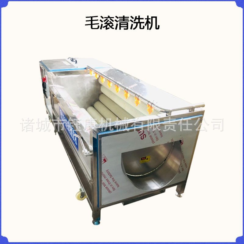 毛辊清洗机 番薯去泥清洗机 1800型软毛清洗机 硬毛去皮清洗机图5