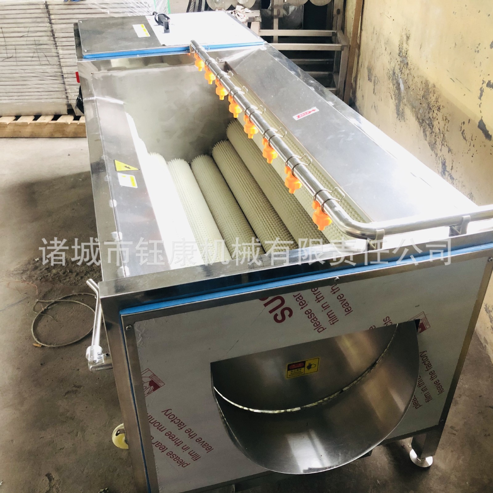 毛辊清洗机 番薯去泥清洗机 1800型软毛清洗机 硬毛去皮清洗机图3