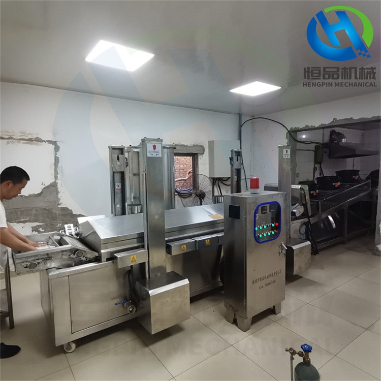 炸脆皮的机器 自动化薄脆油炸生产机器 高产量电加热油炸机图4