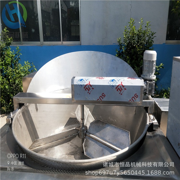 香酥猫耳朵油炸机设备 全自动刮渣油炸锅设备 炸猫耳朵酥的机器图2