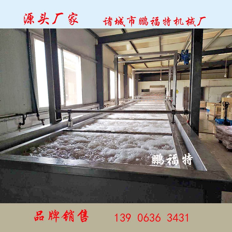 鸭翅鸡翅解冻清洗线_鸡爪解冻清洗线_冻盘解冻清洗流水线机器设备图4