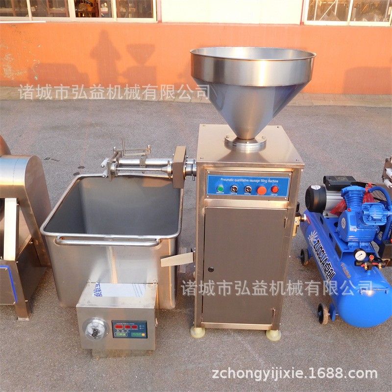 米肠血肠火腿肠灌装机肠衣辅助灌注机肉粒香肠单管糯米血灌肠设备图4