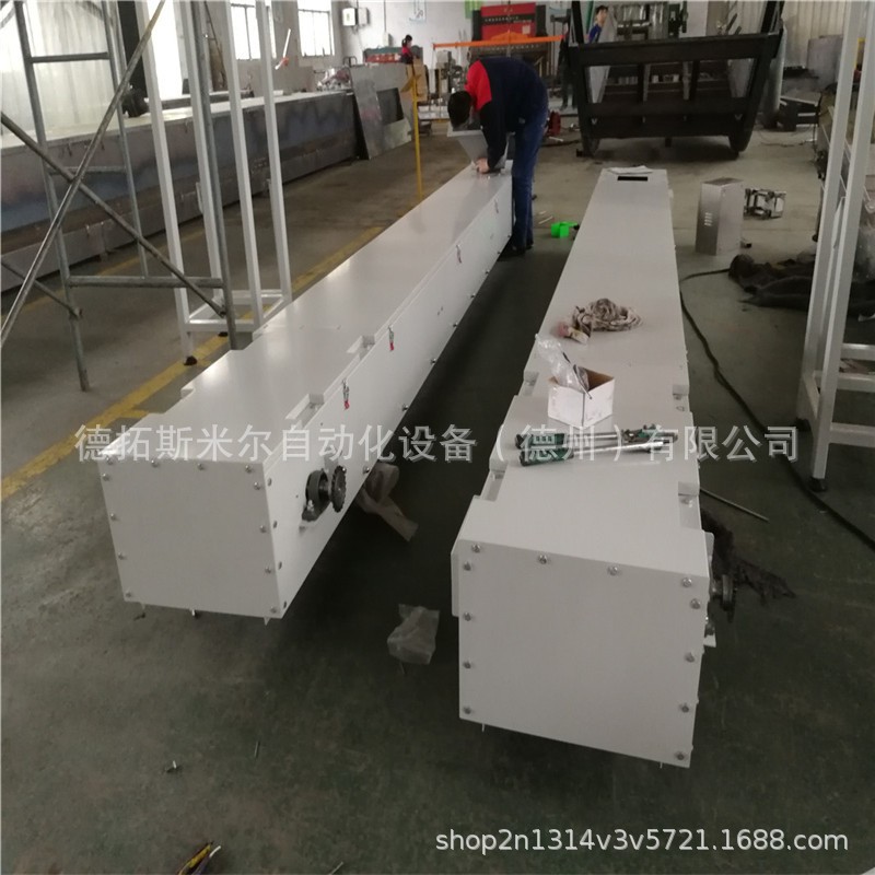 输送粉料用全封闭式皮带输送机 密封条粉末输送设备传送带生产商图4