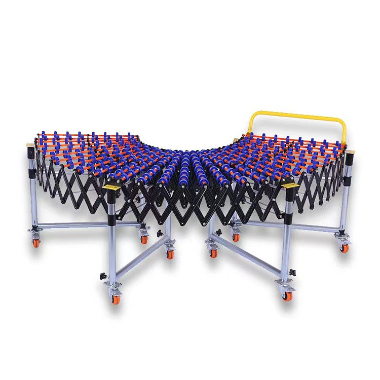 现货无动力卸货神器 下货滑梯 伸缩转弯输送机 快递物流传送带图5