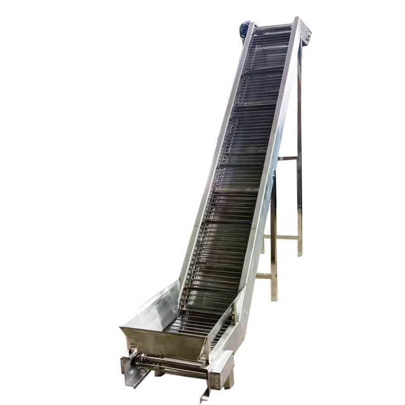 304不锈钢斗式提升机自动颗粒粮食上料机 小型网链爬坡料斗 提升机图5