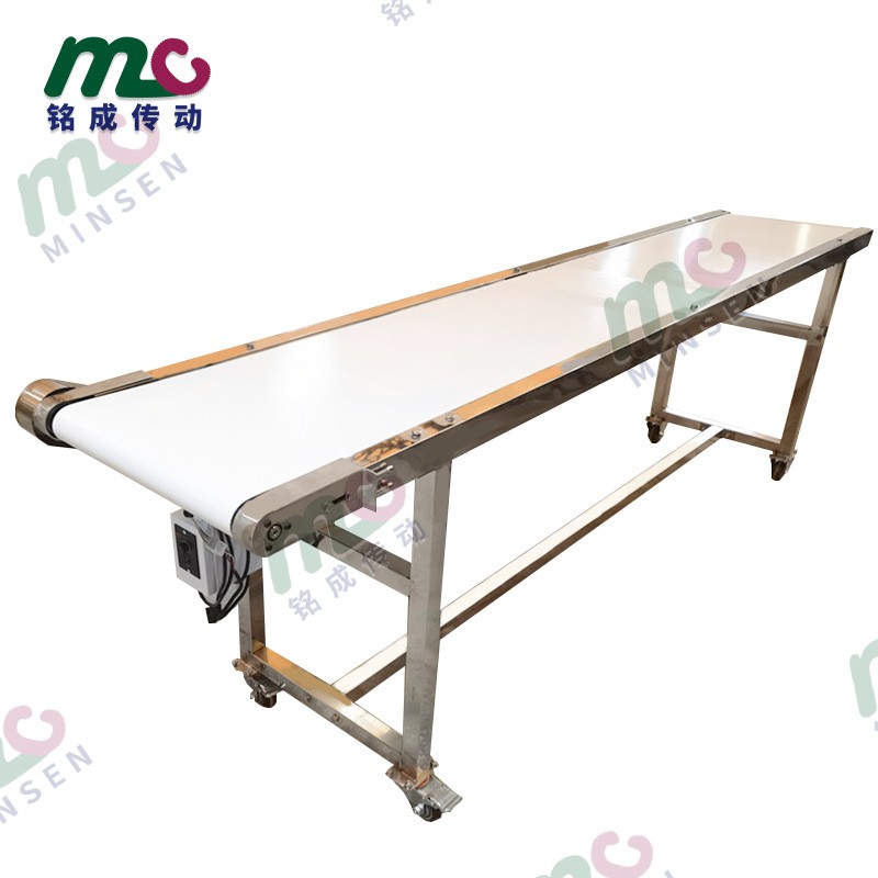 食品输送机流水线 304不锈钢机身 爬坡斜坡输送机 面包饼干输送机图3