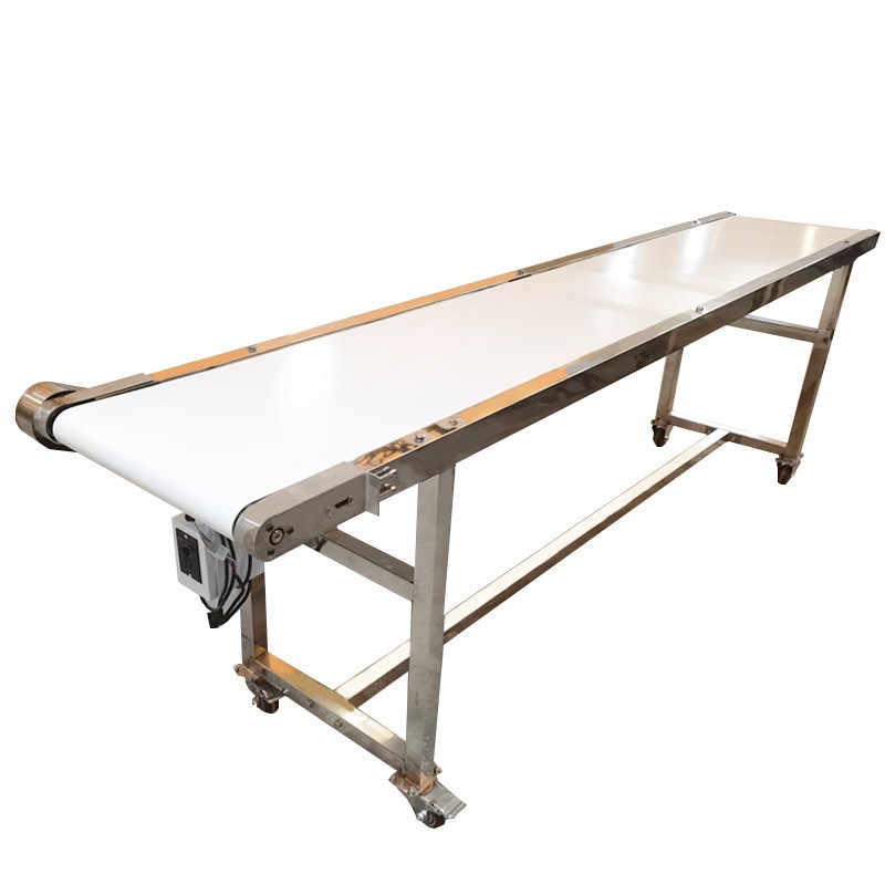 食品输送机流水线 304不锈钢机身 爬坡斜坡输送机 面包饼干输送机图5