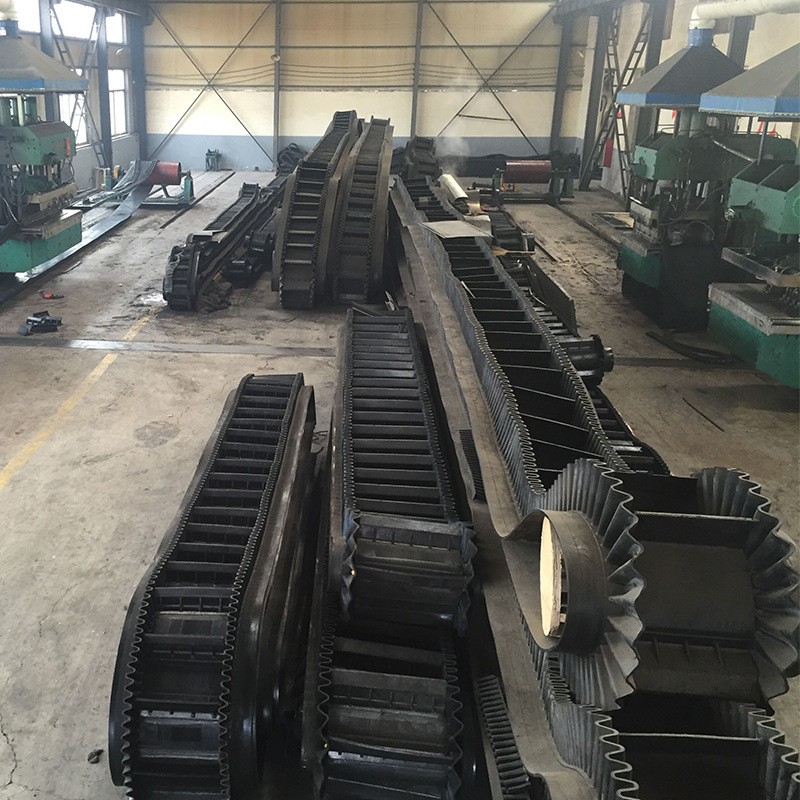 源头厂家橡胶挡边输送带防下滑提效率 尼龙大倾角输送带图3