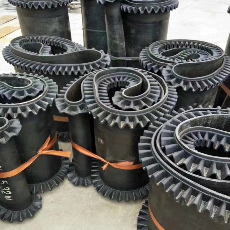 厂家现货供应耐磨大倾角花纹输送带波状挡边输送带图3