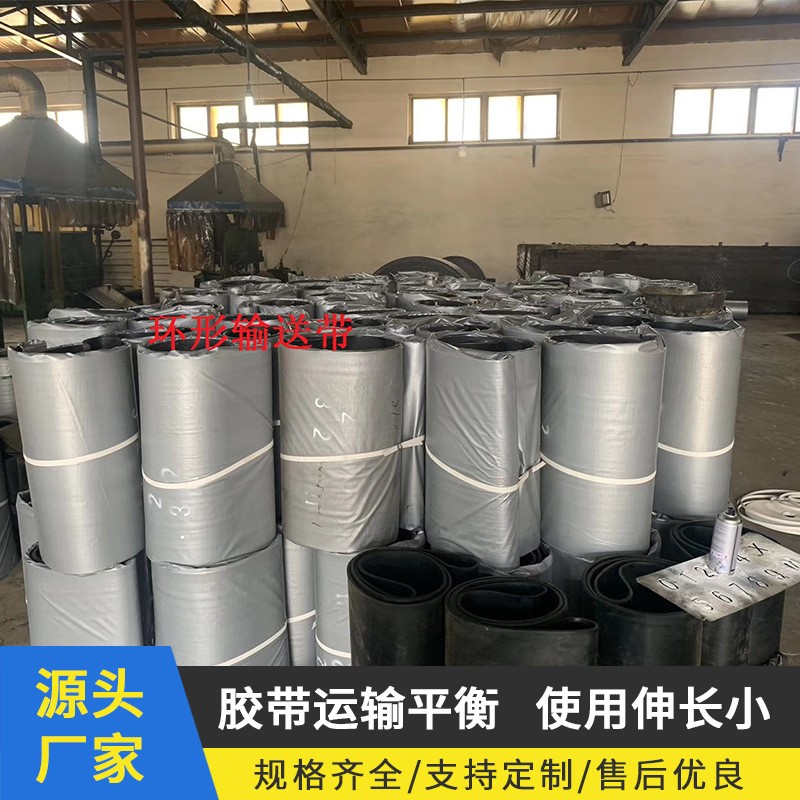 供应挡边环形输送带橡胶阻燃大倾角输送带工业传送皮带图2