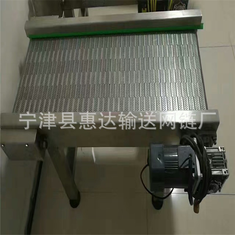 食品药品链板输送机 挡边网带链板输送机 厂家直供 批发定制图2
